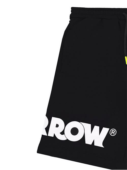 Completo unisex Barrow Kids bianco e nero con t-shirt e bermuda BARROW KIDS | JUTB167002/13